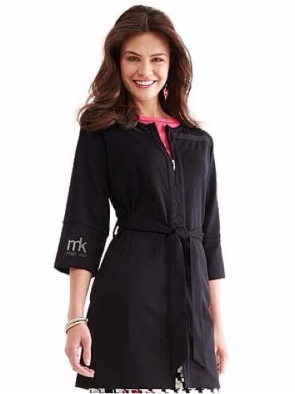 Mary Kay Black Zippered Beauty Lab Coat